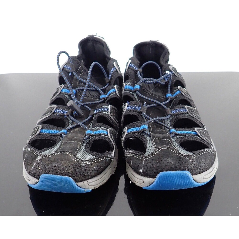 Speedo Waterproof Women's Size 9 Sport Sandals Drawstring Black & Blue Pre-owned